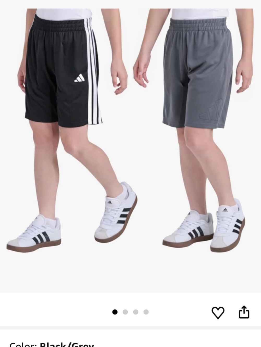 ADIDAS Youth 2-PACK SHORT
